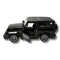Mahindra Thar Die Cast Metal Toy Car 1:32 Scale | Pull Back with Lights & Sound