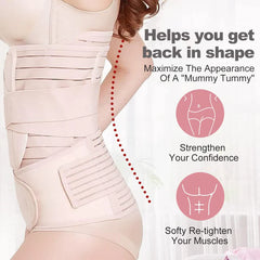 3 in 1 Postpartum Recovery Belt - Post Pregnancy Abdominal Belt for Back Pain and Waist/Pelvis Support