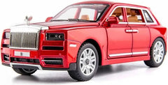 Rolls-Royce Cullinan Die Cast Metal Toy Car 1:32 Scale | Pull Back with Lights & Sound
