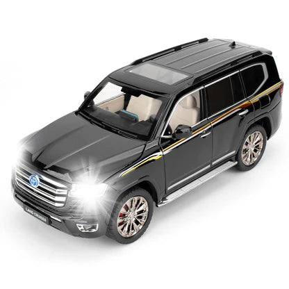 Toyota Land Cruiser LC300 Die Cast Metal Toy Car 1:32 Scale | Pull Back with Lights & Sound