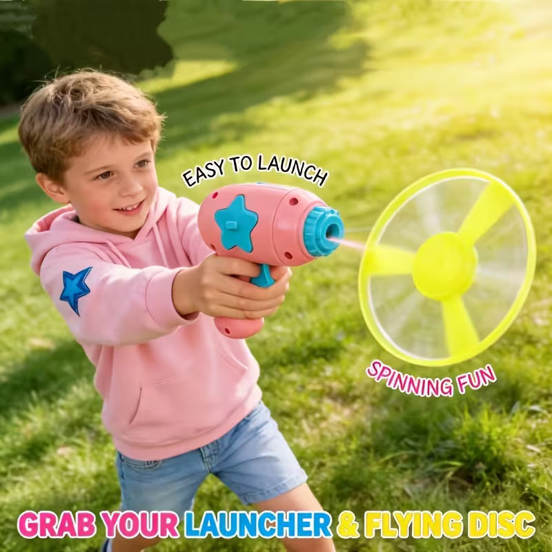 Flying UFO Disc Gun Toy - Perfect for Gifting to Boys & Girls