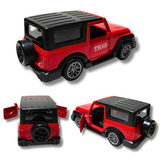 Mahindra Thar Die Cast Metal Toy Car 1:32 Scale | Pull Back with Lights & Sound