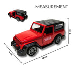 Mahindra Thar Die Cast Metal Toy Car 1:32 Scale | Pull Back with Lights & Sound