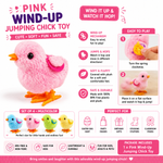 Bunny & Jumping Chick Wind-Up Toy Set (4 Pieces) – Fun Hopping Toys for Kids