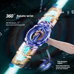 Fire Spin Sword Double-Blade Metal - Light Saber Toy