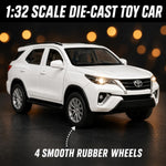 Toyota Fortuner Die Cast Metal Toy Car 1:32 Scale | Pull Back with Lights & Sound