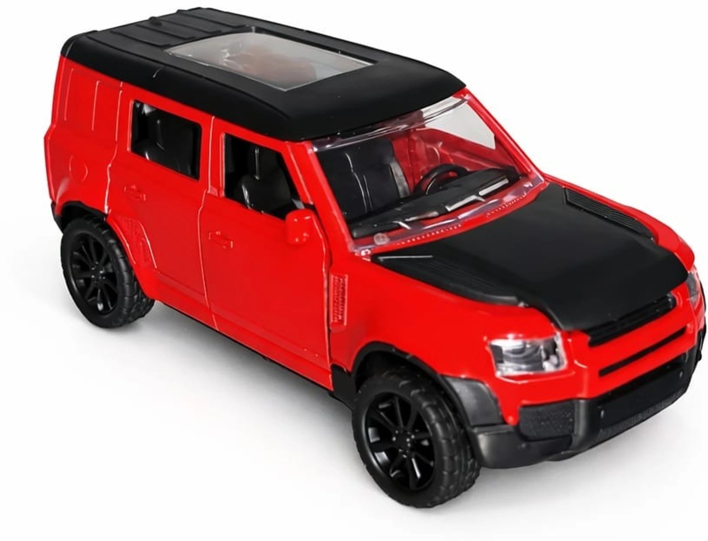 Defender 110 Die Cast Metal Toy Car 1:32 Scale | Pull Back with Lights &amp; Sound