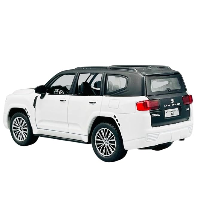 Toyota Land Cruiser LC300 Die Cast Metal Toy Car 1:32 Scale | Pull Back with Lights & Sound